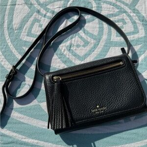 Kate Spade - Black Leather Crossbody Bag